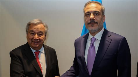 Bakan Fidan, BM Genel Sekreteri’nin Kıbrıs konusundaki şahsi temsilcisi Cuellar’ı kabul ettis